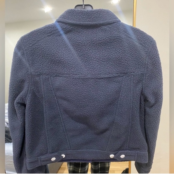 Cami NYC navy teddy jacket size Small